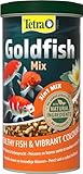 Tetra Pond Goldfish 3in1 Mix - Fischfutter-Mischung aus Flocken, Sticks und Gammarus für alle...