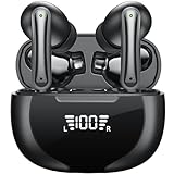 Kopfhörer Kabellos Bluetooth 5.3, In Ear mit 4 ENC Mikrofon Bluetooth Kopfhörer, 40 Std Stereo...