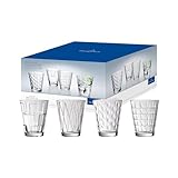 Villeroy & Boch - Dressed Up Wasserglas Set 4 teilig 310 ml, Spülmaschinenfest, Besondere...
