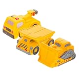 minkissy 3 Stück Teiliges Baumaschinen Set für Bagger Kran Kipplaster DIY Zerlegbare Fahrzeuge...