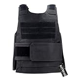 Koyheng Schwarz Hawk Airsoft Taktisch Weste ist das Atmungsaktiv Leichte Weste für Outdoor CS...