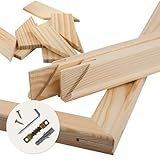 Estika® Keilrahmen für leinwand - 50 x 40 cm, Dicke: 2cm - Holzleisten zur Selbstmontage, 8...