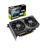 ASUS GeForce Dual RTX 3060 12GB V2 OC Edition Gaming Grafikkarte (GDDR6 Speicher, PCIe 4.0, 1x HDMI...