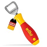 Wiha Flaschenöffner SoftFinish® Werkzeuggriff, Geschenk für Männer, Bieröffner, Kapselheber,...