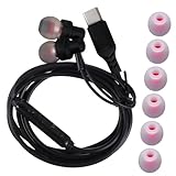 TOGEVAL USB C Kopfhörer In Ear Ergonomisch Leicht Noise Canceling Mikrofon Klare Anrufe mit...