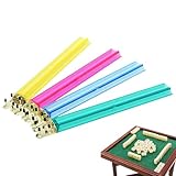 Mahjongs-Regale mit Drücken, 4-teiliges US-Mahjong-Fliesenregale, 47,7 cm, moderne, transparente...
