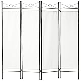 tectake 4tlg Raumteiler Trennwand Paravent spanische Wand | 180x160cm | - Diverse Farben und Mengen...