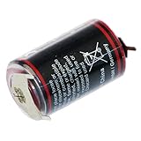 kraftmax Lithium 3,6V Batterie LS14250 1/2 AA - Zelle mit Pins ++/-