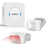 CallToU PIR Bewegungsmelder mit Durchgangsalarm Kabellose Funkalarmanlage für Einfahrtstürklingel...