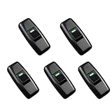 Leloco 5 Stück Schalter 250V 10A, Lnline Schalter Zwischenschalter Kabelschalter lampenschalter...