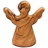 Kassis Geschenkartikel Olivenholz-Schutzengel - Handgefertigte Engel-Figur aus Bethlehem -...
