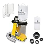 BAMATO SET AB-550_SET2 | Absauganlage AB-550 | inkl. Adapter Set und 5 Spänesäcke & Filtersack |...
