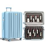 Weinkoffer für Flugzeuge, 12 Flaschen Kapazität, langlebige Weinversandbox, Wein-Reisekoffer mit...