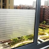 Lifetree Fensterfolie Sichtschutzfolie Streifenfolie Selbstklebend ohne Klebstoff 128 2D Statisch...