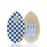 Skimboard RIP Checker 30 Zoll Classic aus Holz, ideal für Reiter, Shorebreak und Gleiten am Wasser....