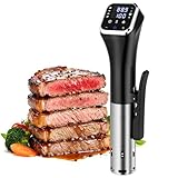 Obecilc 1100W Smart Sous-Vide-Garer mit WLAN-App, Umwälzthermostat ±0,1°C, 4D-Heizsystem,...
