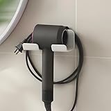 ATEWEITA Föhn Halterung ohne Bohren, Haartrocknerhalter Wandmontage zum Kleben, Föhnhalterung Bad...