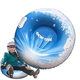 Schneeröhren zum Schlittenfahren, aufblasbarer Schneeschlitten für Erwachsene und Kinder, 80 cm,...