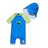 Soui BONVERANO Baby Junge EIN stück Kurzärmel-Kleidung UV-Schutz 50+ Badeanzug MIT Einem...