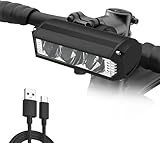 Monkey Home 1700Lux Superhelle LED Fahrradlampe, 4500 mAh Mobile Leistung, USB wiederaufladbare...