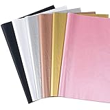Feibmir 60 Blatt Geschenkpapier Seidenpapier, farbiges Papier, Kraftpapier für Geschenkverpackungen...