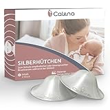Calena 2 Stück Silberhütchen aus 999er Silber – Hochwertige Stillhütchen aus Silber –...
