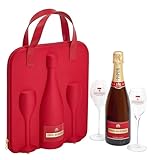 Piper Heidsieck Travel Flute Geschenkset Brut 2x Glas 12% Vol. (1x 0,75l)