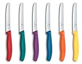 Victorinox Swiss Classic, Frühstücksmesser, Brötchenmesser, Scharfe Klinge, Wellenschliff, 11 cm,...