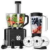 TopStrong Küchenmaschine, 1100W Food Processor, 3.2L Schüssel &1,5L Behälter, Multifunktional mit...