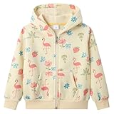 Dinopjs Fleece Kapuzenpullover für Mädchen, Allover-Print Rose Hoodie, Erdbeeren Kapuzenjacke,...