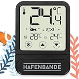 ADE Aquarium Thermometer digital zum Kleben von außen | Temperaturanzeige -10 - +60°C |...