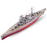 Piececool 3D-Puzzles für Teenager, Metall-Kriegsschiff-Modelle, HMS Hood Battleship...