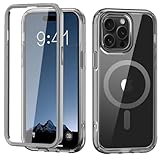 Handy-Flip-Hülle Durchsichtige Hülle kompatibel mit iPhone 15 Pro Max Hülle, stoßfest,...