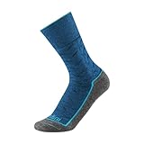 Gordini Damen Craftsbury Heavyweight Winter Outdoor Crew Socken, blau/grau, Small