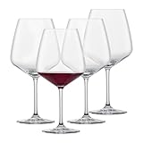 Schott Zwiesel Bordeaux Rotweinglas Tulip (4er-Set), zeitlose Bordeauxgläser für Rotwein,...