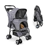 Mobiclinic® pets, Faltbarer hundewagen, Bis zu 15 kg, Ideal für kleine hunde, Zuma, Räder mit...