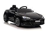 Elektroauto für Kinder Audi RS E-TRON (Schwarz) von Babycar – Elektro-Audi für Kinder, offiziell...