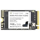 Timetec 1TB M.2 2242 SSD NVMe PCIe Gen4x4 3D NAND TLC Lese-/Schreibgeschwindigkeit bis zu...