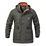 Générique Cargo-Jacke aus Fleece, Herren, Kapuze, Cargo-Jacken, wasserdicht, faltbar, Wanderjacke,...