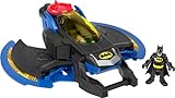 Fisher-Price Imaginext DC Super Friends Batwing - Flugzeug mit weichen Stoffflügeln, abfeuerbaren...