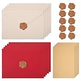 DOPENSPI 35 teiliges Briefpapier und Umschlagset, 10 Geschenkumschläge mit 15 Blatt Briefpapier und...