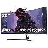 CRUA 30 Zoll Curved Ultrawide Gaming Monitor, WFHD(2560x1080P), 200Hz, 1ms, 1500R, VA, HDR 10,...