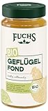 Fuchs Gewürze - Bio Geflügel Fond, Ohne Geschmacksverstärker, Farbstoffe oder Palmfett, Zutaten...