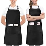 NY Threads Utopia Kitchen 2 Stück Kochschürze für Damen und Herren wasserbeständig, Unisex...