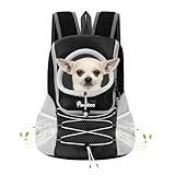 Pawaboo Haustier Rucksack Hund Tragetasche für Kleine Mittelgroße Hunde und Katzen, Atmungsaktiv...