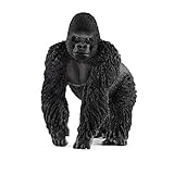 schleich WILD LIFE 14770 Realistische Gorilla Männchen Tiere Figur - Realistisches Gorillamännchen...
