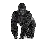 schleich WILD LIFE 14770 Realistische Gorilla Männchen Tiere Figur - Realistisches Gorillamännchen...