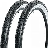 ZUKKA 2er-Pack 26 Zoll Fahrradreifen 26 x 2.125 Fahrradmantel Faltbar Reifen Beach Cruiser Weiße...