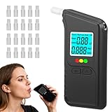 ExKeen Alkoholtester mit Zwei Sensoren, Professioneller Alkoholtester Polizeigenau, Tragbarer...