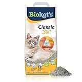 Biokat's Classic 3in1 ohne Duft - Klumpende Katzenstreu mit 3 unterschiedlichen Korngrößen - 1...